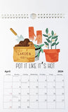2024 Monthly Calendar- Plant Pun Themed