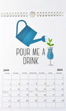 2024 Monthly Calendar- Plant Pun Themed