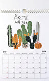 2024 Monthly Calendar- Plant Pun Themed