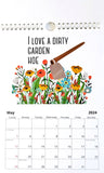 2024 Monthly Calendar- Plant Pun Themed
