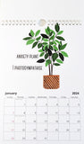 2024 Monthly Calendar- Plant Pun Themed