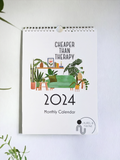 2024 Monthly Calendar- Plant Pun Themed