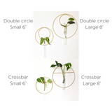 Gold Hanging Vase/ Propagation Station