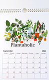 2024 Monthly Calendar- Plant Pun Themed