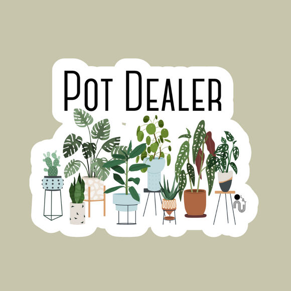 pot plant stickers Pot Dealer – Laurel and Twine