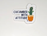 Cucumber With Attitude - Sticker